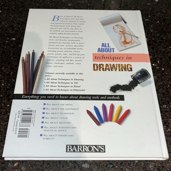 All About Techniques in Drawing hardcover book- brand new - Picture 2 of 4